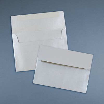 JAM Paper A7 Metallic Invitation Envelopes, 5.25 x 7.25, Stardream Silver, 25/Pack (GCST709)