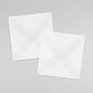 JAM Paper 3.125 x 3.125 Square Translucent Vellum Invitation Envelopes, Clear, 25/Pack (2851291)