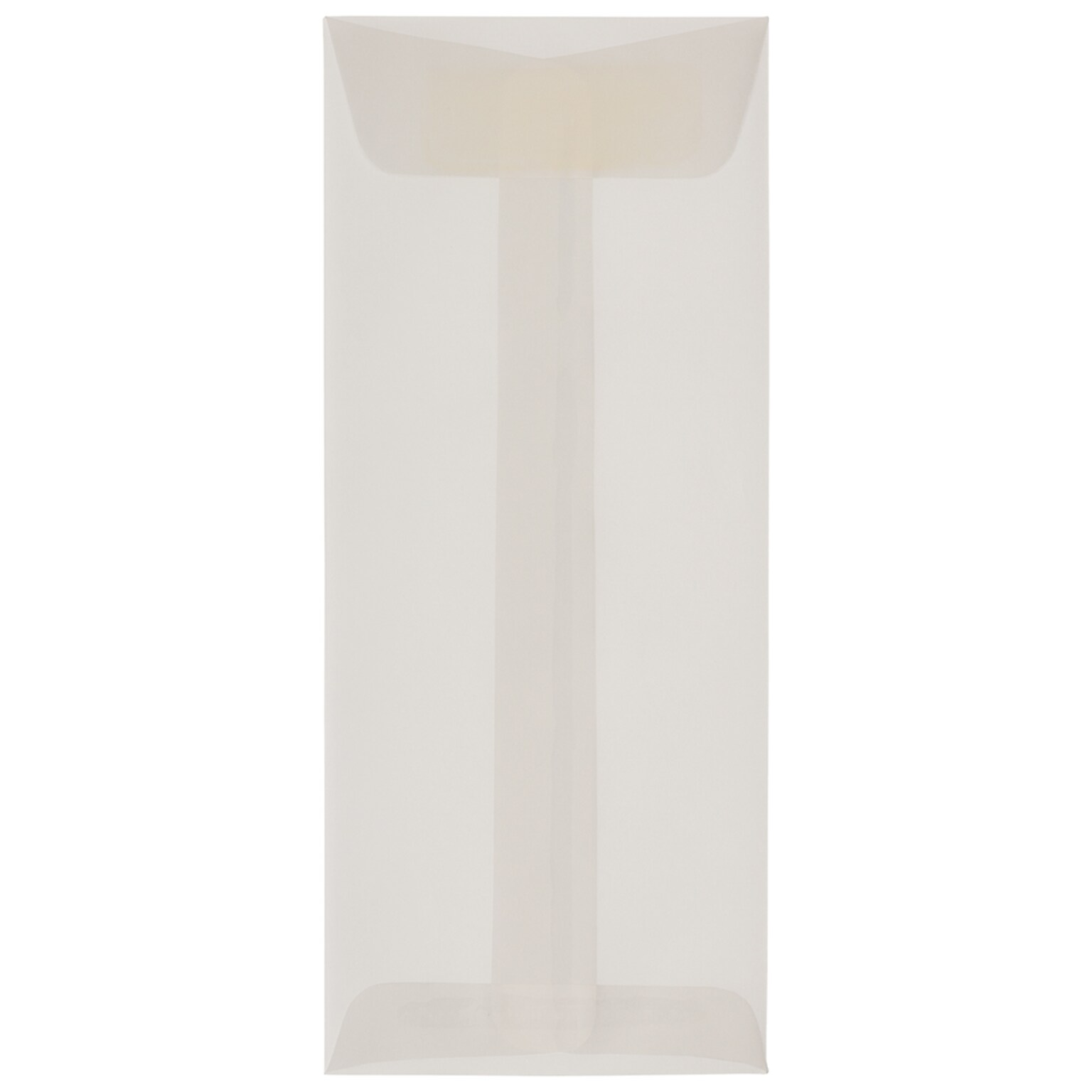 JAM Paper #10 Policy Business Translucent Vellum Envelopes, 4 1/8 x 9 1/2, Clear, 25/Pack (900828258)