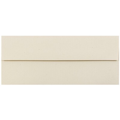 JAM Paper #10 Business Envelope, 4 1/8 x 9 1/2, Husk Brown, 25/Pack (900909507)