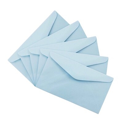 JAM Paper #6 3/4 Invitation Envelope, 3 5/8" x 6 1/2", Light Blue, 1000/Carton (557612641)