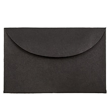 JAM Paper 3Drug Mini Envelopes, 2.3125 x 3.625, Black Linen, 25/Pack (13238)