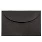 JAM Paper 3Drug Mini Envelopes, 2.3125 x 3.625, Black Linen, 100/Pack (13238A)