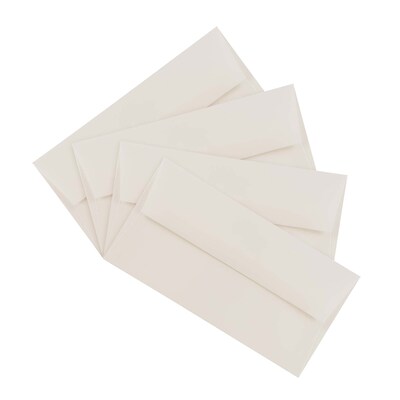 JAM Paper Monarch Open End Invitation Envelope, 3 7/8" x 7 1/2", Bright White, 50/Pack (196556I)