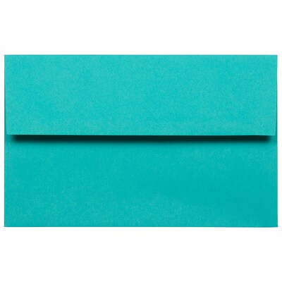 JAM Paper A10 Colored Invitation Envelopes, 6 x 9 1/2, Sea Blue Recycled, 50/Pack (70249I)