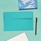 JAM Paper A10 Colored Invitation Envelopes, 6" x 9 1/2", Sea Blue Recycled, 50/Pack (70249I)