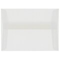 JAM Paper A6 Translucent Vellum Invitation Envelopes, 4.75 x 6.5, Clear, 50/Pack (13756I)