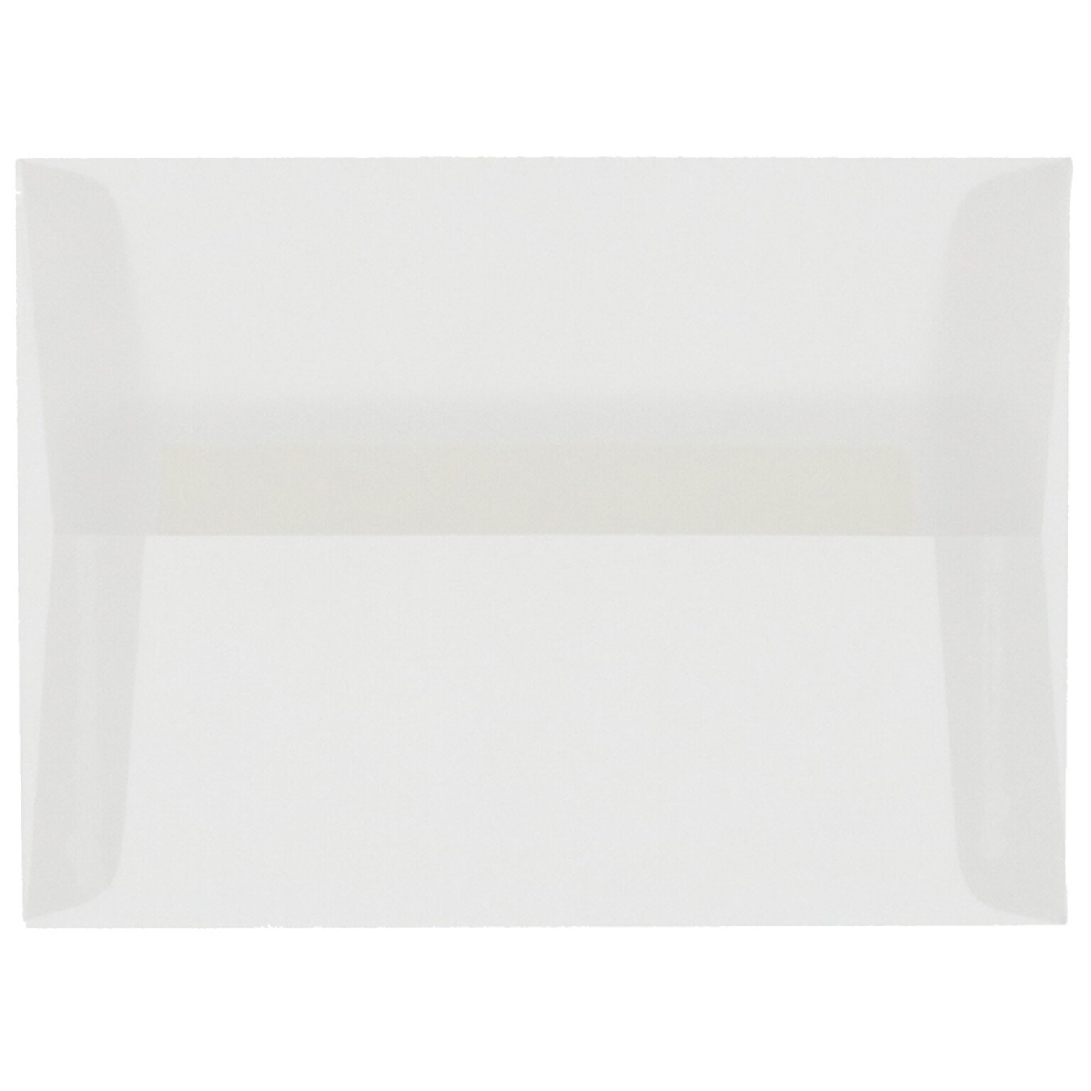 JAM Paper A6 Translucent Vellum Invitation Envelopes, 4.75 x 6.5, Clear, 50/Pack (13756I)