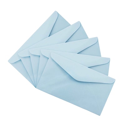 JAM Paper #6 3/4 Business Envelope, 3 5/8" x 6 1/2", Light Blue, 500/Box (557612641I)