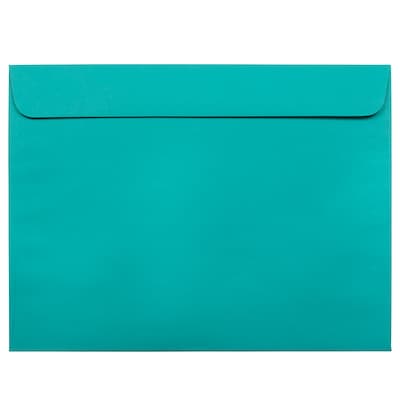 JAM Paper Booklet Envelope, 9 x 12, Sea Blue, 50/Pack (5156773I)