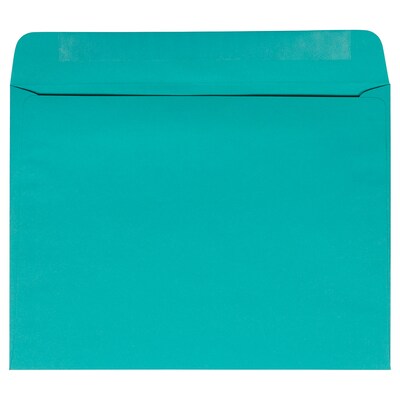 JAM Paper Booklet Envelope, 9 x 12, Sea Blue, 250/Box (5156773H)