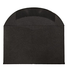 JAM Paper 3Drug Mini Envelopes, 2.3125 x 3.625, Black Linen, 50/Pack (13238i)