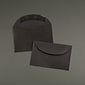 JAM Paper 3Drug Mini Envelopes, 2.3125 x 3.625, Black Linen, 50/Pack (13238i)