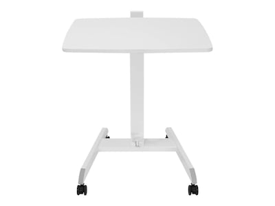 Mount-It! Mixed Materials Mobile Presentation Cart, White (MI-7997)