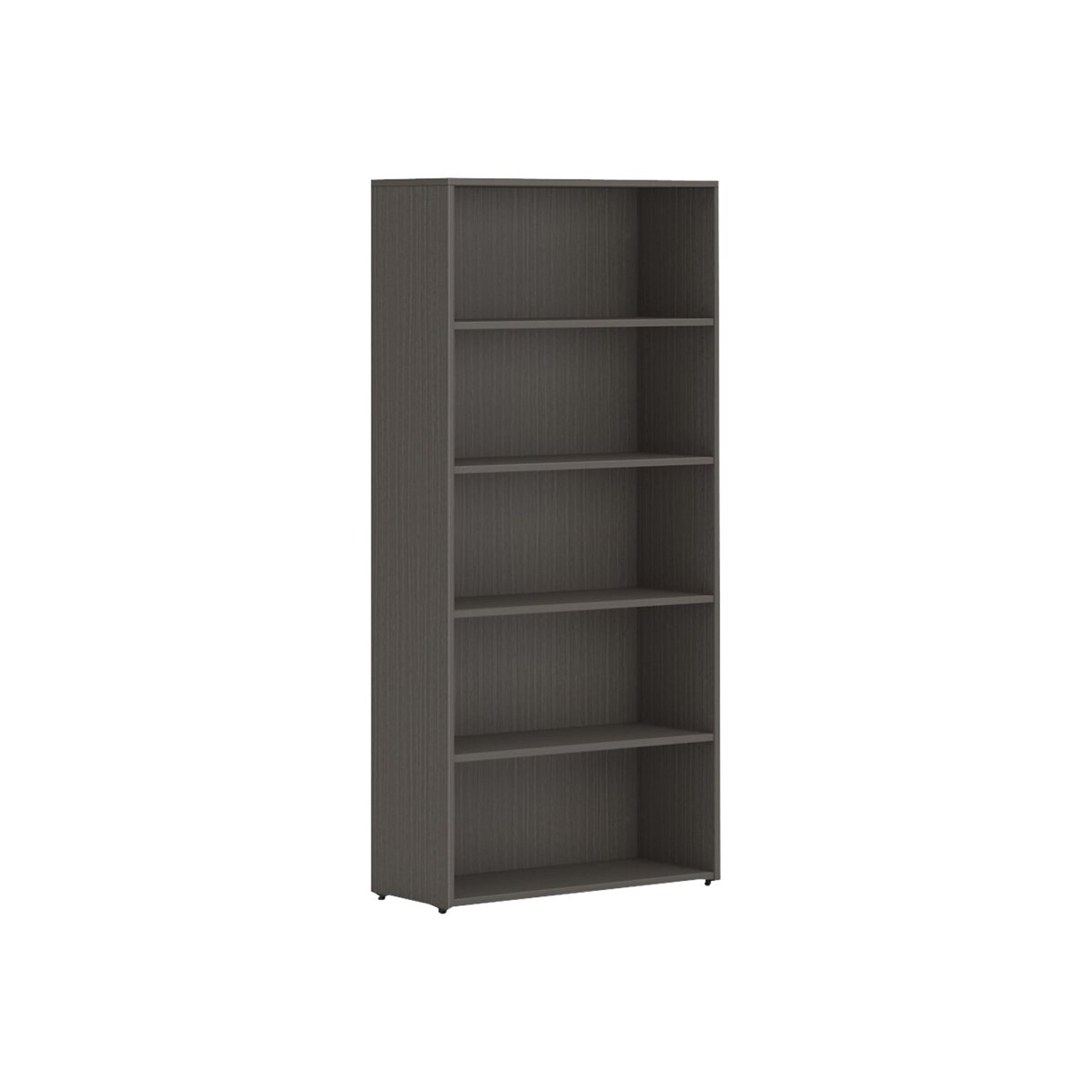 HON Mod 5-Shelf 65H Bookcase, Slate Teak (HONLBC3013B5LS1)