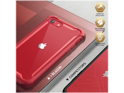 i-Blason Ares Red Case for iPhone 7/8/SE, 2nd Generation (iPhone7/8-Ares-SP-MetallicRed)