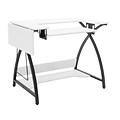 Studio Designs 36W x 23.5D Comet Sewing Table in Black andWhite (13332)