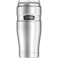 Thermos 32-Ounce Stainless Steel Travel Tumbler with 360 degrees Drink Lid, Silver (SK1300ST4)