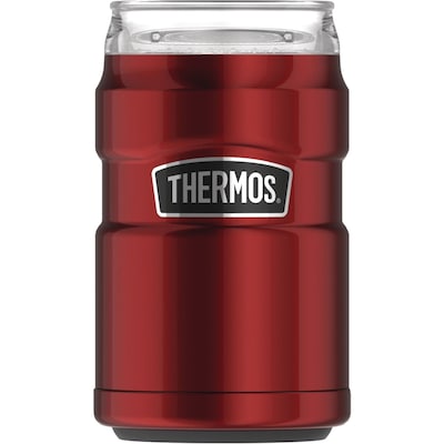 Thermos 10-Ounce Stainless Steel Tumbler with 360 degrees Drink Lid, Cranberry (SK1500CR4)