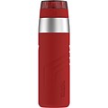 Thermos 20-Ounce Stainless Steel Sporty Direct Drink Bottle, Red (TS2707RD4)