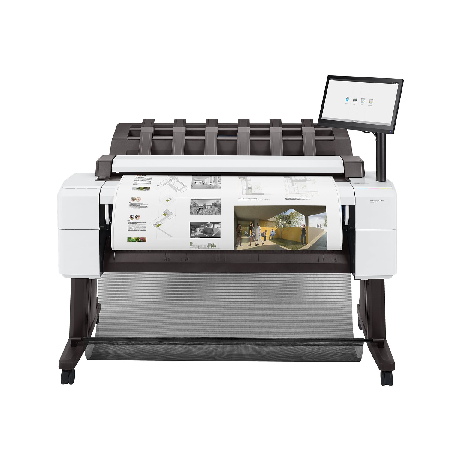 HP DesignJet T2600dr PostScript Wide Format All-in-One Printer 3EK15A#B1K