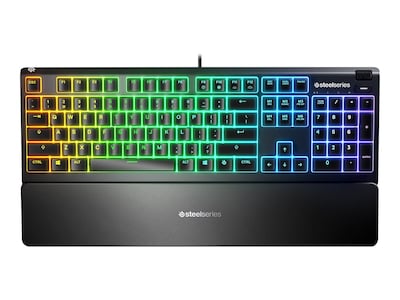 SteelSeries Apex 3 Wired Gaming Keyboard, Black (64795)