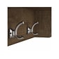 Bush Furniture Woodland 40W Wall Mounted Coat Rack with Shelf, Ash Brown (WDH340ABR-03)
