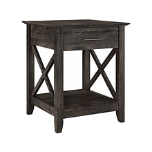 Bush Furniture Key West 20 x 20 End Table, Dark Gray Hickory (KWT120GH-03)