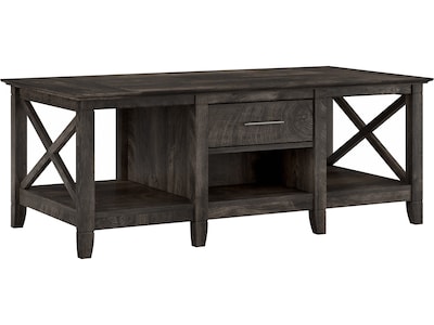 Bush Furniture Key West 47 x 24 Coffee Table, Dark Gray Hickory (KWT148GH-03)