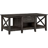 Bush Furniture Key West 47 x 24 Coffee Table, Dark Gray Hickory (KWT148GH-03)