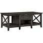 Bush Furniture Key West 47" x 24" Coffee Table, Dark Gray Hickory (KWT148GH-03)