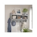 kathy ireland® Home by Bush Furniture Woodland Wall Coat Rack, Cape Cod Gray (WDH340CG-03)