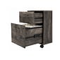 Bush Furniture Key West 2-Drawer Mobile Lateral File Cabinet, Letter/Legal Size, Dark Gray Hickory (KWF116GH-03)