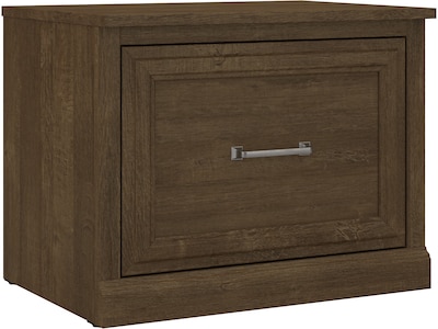 Bush Furniture Woodland 24W Small Shoe Bench with Drawer, Ash Brown (WDS124ABR-03)