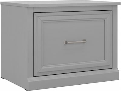 Bush Furniture Woodland 24W Small Shoe Bench with Drawer, Cape Cod Gray (WDS124CG-03)