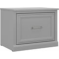 Bush Furniture Woodland 24W Small Shoe Bench with Drawer, Cape Cod Gray (WDS124CG-03)