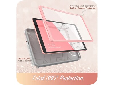 i-Blason 2019TabA-10.1-Cosmo-SP-Marble Thermoplastic Polyurethane (TPU) Cover for 10.1 Samsung Galaxy Tab A, Marble Pink