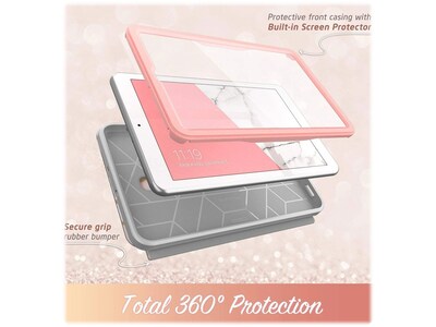 i-Blason 2018TabA-8.0-Cosmo-SP-Marble Cosmo Thermoplastic Polyurethane (TPU) Cover for 8 Samsung Galaxy Tab A, Marble Pink