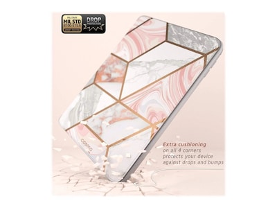 i-Blason 2018TabA-8.0-Cosmo-SP-Marble Cosmo Thermoplastic Polyurethane (TPU) Cover for 8" Samsung Galaxy Tab A, Marble Pink