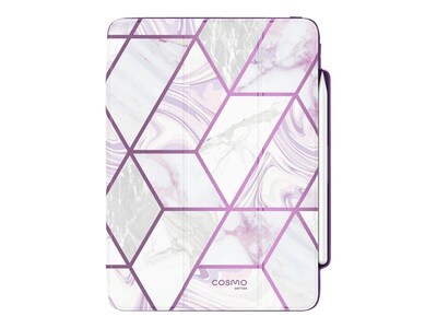 i-Blason iPadPro2020-11.0-Cosmo-Pen-Ameth Cosmo Thermoplastic Polyurethane (TPU) Cover for 11 iPad Pro, Marble Purple