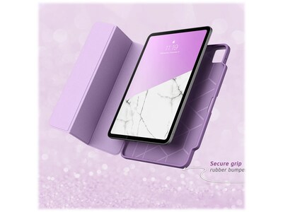 i-Blason iPadPro2020-11.0-Cosmo-Pen-Ameth Cosmo Thermoplastic Polyurethane (TPU) Cover for 11 iPad Pro, Marble Purple