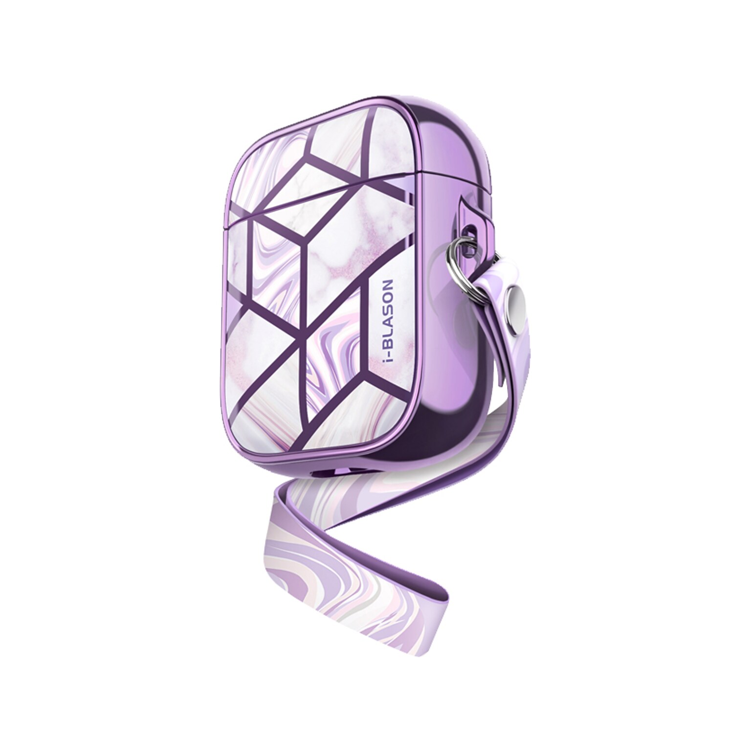 i-Blason Cosmo Case for Apple AirPods 1st/2nd Gen, Marble Purple (AirPods2019-Cosmo-Ameth)