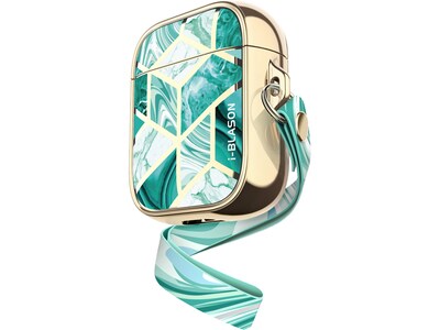 i-Blason Cosmo Case for Apple AirPods 1st/2nd Gen, Marble Green (AirPods2019-Cosmo-Jade)