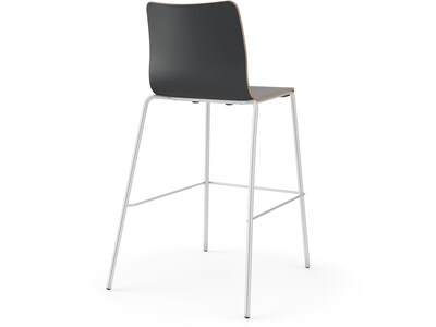 HON Ruck Modern Laminate Counter Stool, Charcoal (HRUCK5L.S.PR8)