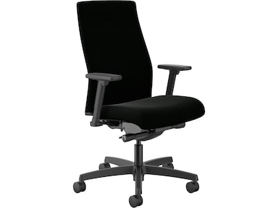 HON Ignition 2.0 Ergonomic Polyurethane Swivel Task Chair, Black (HIWMUKD.Y2.A.H.UR10.NL.SB.T)