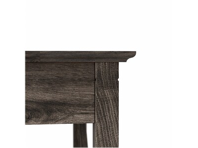 Bush Furniture Key West 60" L-Shaped Desk with 2-Drawer Mobile File Cabinet, Dark Gray Hickory (KWS013GH)