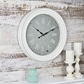 FirsTime Shabby Chic 18.5H White Wall Clock (99674)