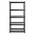 Iron Horse 2300 lb. Wire Rivet Series 5-Shelf Metal/Wire Deck Shelving Unit, 36W, Black (22130)