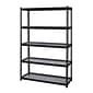 Iron Horse 2300 lb. Wire Rivet Series 5-Shelf Metal/Wire Deck Shelving Unit, 48"W, Black (22131)