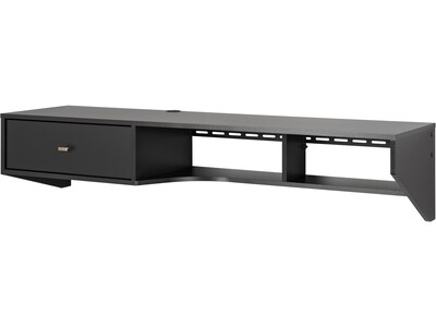 Prepac 58 Floating Desk, Black (BEHW-0906-1)